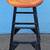 Vintage angled iron industrial stool w/wood top 3 thumbnail