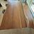 Structube solid Acadia wood dining table and bench 1 thumbnail
