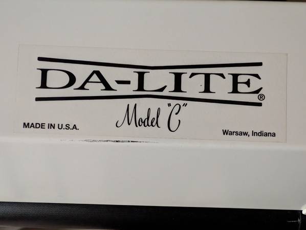 Da-Lite Model C Projector screen with floating mounts 1