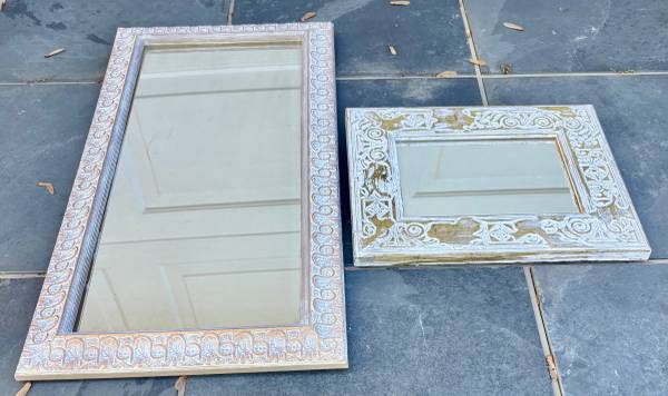 Home Interiors Decor Pair Decorative Framed Mirrors 1