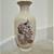 Ceramic Vase Peacock Floral Design Crackle Glaze +Gold Detail - Japan 1 thumbnail