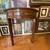 Solid Wood Inlay Table Set Round Coffee table and Demilune Console 5 thumbnail