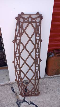 Cast iron slat bench repurpose deconstructed 1