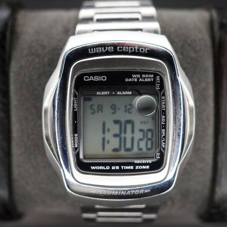 Casio Wave Ceptor WV-56H Quartz Digital World Time Alarm WR 50M Watch 1
