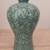 Vintage Korean Celadon Maebyeong Vase, Flying Cranes & Clouds 2 thumbnail