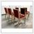 Custom Design Crimson Mohair Madison Dining Chairs, Set Of Six 5 thumbnail
