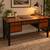 Ethan Allen Solid Cherry wood Writing Desk Black Two Tone 5 Drawers Mission Styl 1 thumbnail