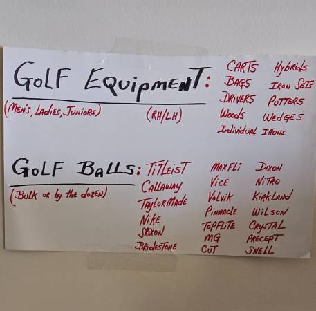 Everything you need for golf 1