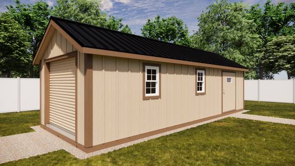 12x32 Classic Equipment Shed 1