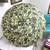 Vintage Black/Gray/Green Flowered Ladies Umbrella w/Acrylic Handle 2 thumbnail