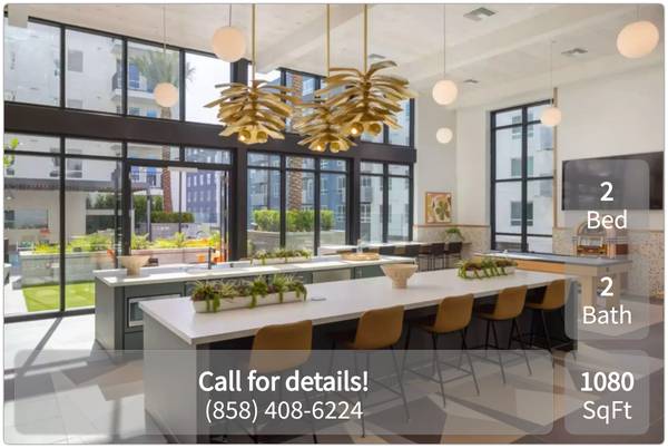 $3,435 / 2br - 1080ft2 - Cool off with an in-unit A/C! Now renting at Margo at the Society (San Diego - Fashion Valley Mall)63663836723201121