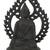 ANTIQUE NEPAL BRONZE STATUE - SEATED BUDDHA WITH LOTUS FLOWER ON BACK 1 thumbnail