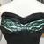 Vintage 1940's-1950's Black Chiffon & Aqua Blue Evening Gown - Size M 3 thumbnail