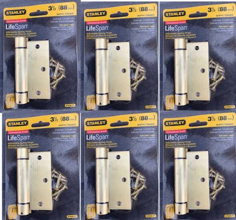 Stanley 53-0743 / CD2060R Automatic 3.5” Door Closing Hinge Satin Bras 1