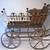 ANTIQUE VICTORIAN BALL & STICK WOOD DOLL CARRIAGE BUGGY w/ SILK PILLOW 3 thumbnail