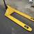 Manual Pallet Jack, 4400lbs Capacity, Yellow, Used 2 thumbnail