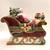 Christmas Cookie Jar Santa Sleigh Over the Housetops Hand Painted 1 thumbnail