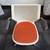 Knoll Multigeneration Light Task Chairs - Orange & White Office Chair 3 thumbnail