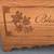 Cedar Chest engraved oak with lock and keys 3 thumbnail