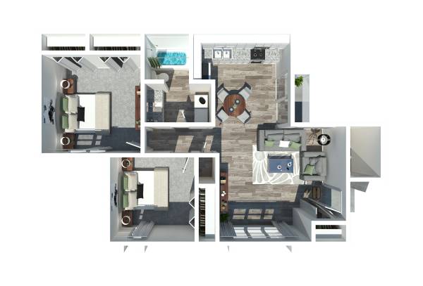 $1,419 / 2br - 721ft2 - TWO BED WITH HOOKUPS (Johnson City)63862288494465120