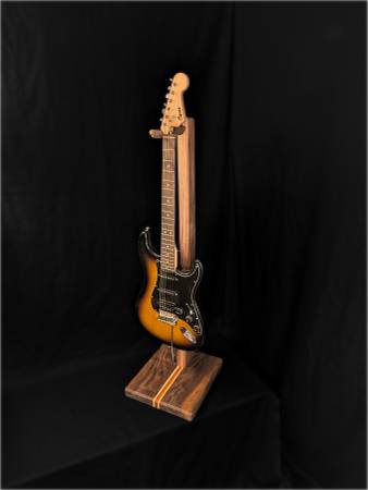 Black Walnut Handcrafted Guitar Stand 1