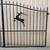 14' Jumping Deer Wrought Iron Gate 5 thumbnail