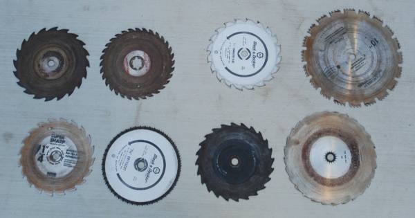 8 Varies Made in USA Saw Blades. All Sharp Ready to Use. 1