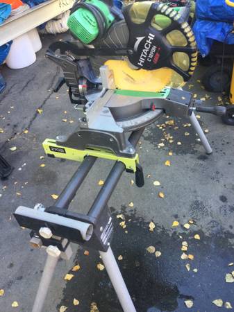 Hitachi chop saw with stand 1