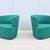 Modern Coalesse Joel Blue Swivel Lounge Chairs by Walter Knoll, a Pair 6 thumbnail