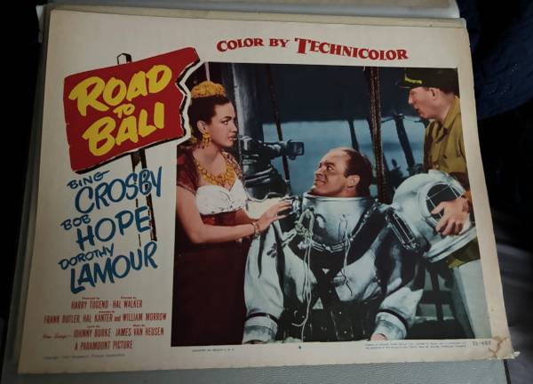 "Road To Bali" Hope Crosby Lamour 11"x14" original poster 1