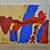 American School Abstract Oil Painting (Free NYC Delivery) 1 thumbnail