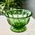 Vintage Emerald Green Depression Glass Footed Bowl (3 available) 7 thumbnail