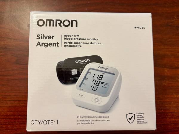 Brand new Omron Silver Argent Blood Pressure Monitor 1