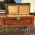 VINTAGE CHINESE CAMPHOR WOOD CARVED BOX CHEST 2 thumbnail