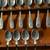 Franklin Mint Original Colonies Pewter Spoons 10 pc display shelf 5 thumbnail