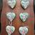Heart shaped Christmas ornaments six total 2 thumbnail