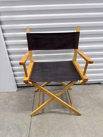Vintage Master record breaker 2002 Tupperware wooden folding directors chair 1