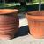 Large Terra Cotta Ceramic Planters/Set of 2 3 thumbnail