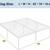 King Size Bed Frame, 18 Inch Metal Beds with Storage Space, White Heavy-Duty Met 8 thumbnail
