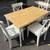 USED IKEA TABLE / FOUR CHAIRS OAK/WHITE 6 thumbnail