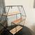 Modern Decor Wall Shelf - Metal and Pine 4 thumbnail