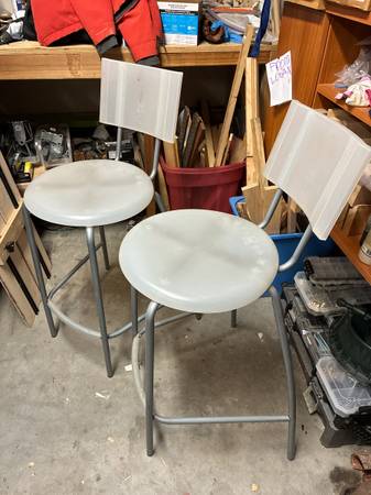 2 Ikea bar stools 1