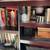 Dark red wood credenza / book shelf / TV stand... 4 thumbnail