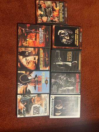 Clint Eastwood DVD Movies - 9 Total 1