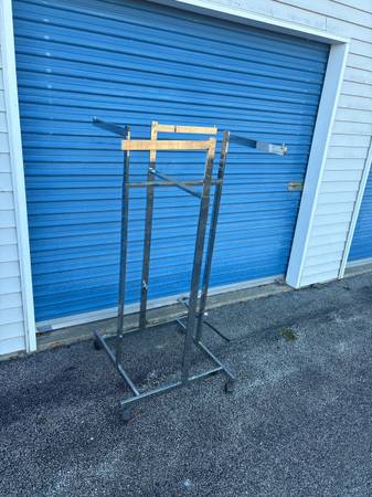 Commercial Chrome Clothes Rack with Four adjustable Racks 1