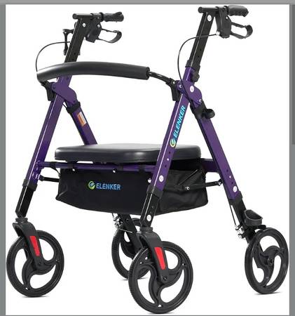 Wide seat walker/rollator 1