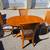 Solid maple dining table with 8 thumbnail