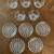 5 Glass or Crystal Bowls (Italy) & 5 Small Intricately Designed Plates 5 thumbnail