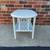 Vintage  White Oblong Shape End Table with Bottom Self. 3 thumbnail