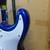 Austin AST100 Strat Style Electric Guitar with Hard Shell Case — Electric Blue 21 thumbnail